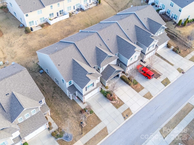 aerial view of residential area