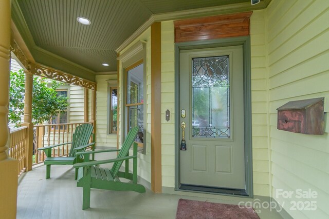 416 E Park Ave, Charlotte, NC 28203 - view of exterior entry featuring covered porch