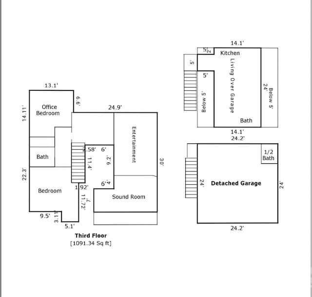 416 E Park Ave, Charlotte, NC 28203 - view of room layout
