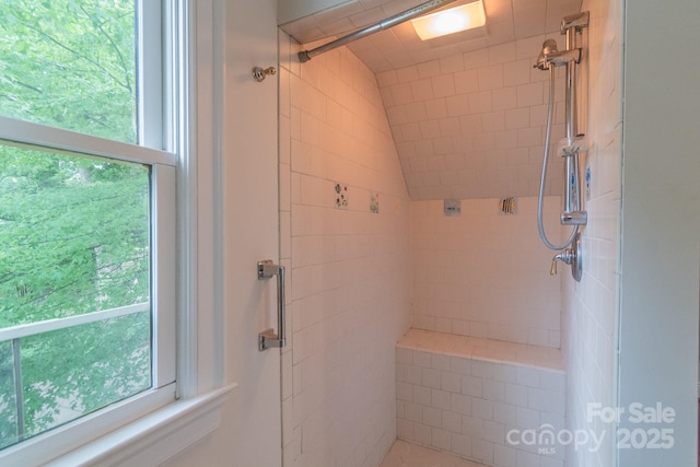 416 E Park Ave, Charlotte, NC 28203 - bathroom with a tile shower