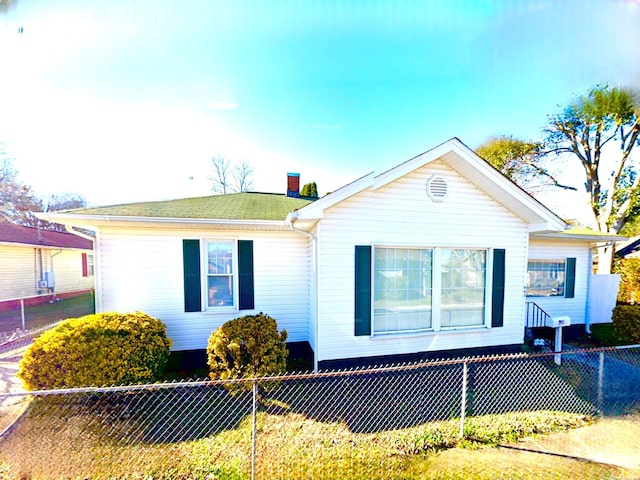 447 17th St, Cramerton, NC 28032 - ranch-style house with a chimney and roof with shingles