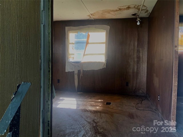 447 17th St, Cramerton, NC 28032 - unfurnished room featuring wooden walls