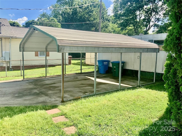 447 17th St, Cramerton, NC 28032 - view of parking with a carport
