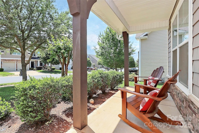 8916 Inverness Bay Rd, Charlotte, NC 28278 - view of patio with a porch