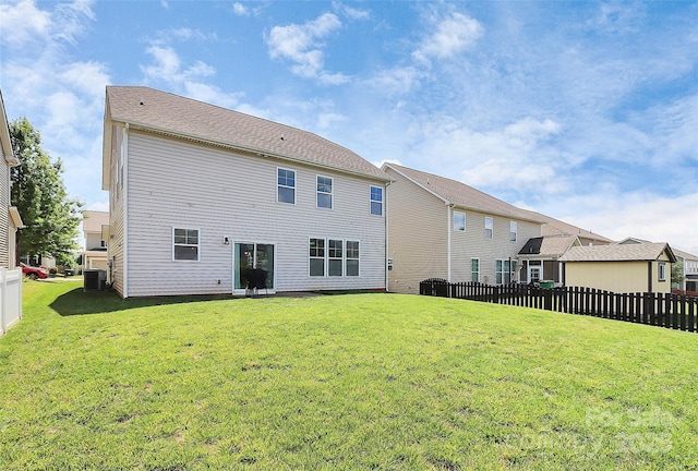 8916 Inverness Bay Rd, Charlotte, NC 28278 - rear view of house with central air condition unit