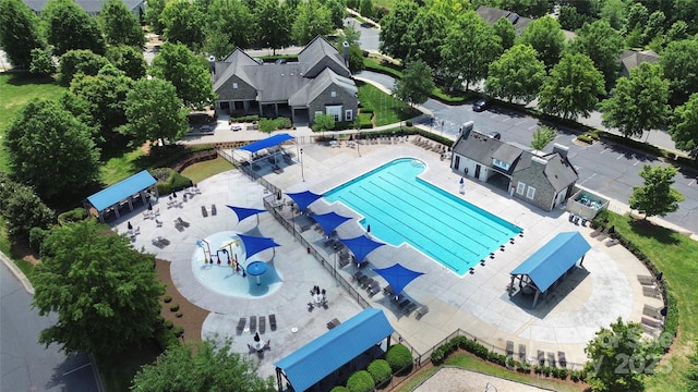 8916 Inverness Bay Rd, Charlotte, NC 28278 - bird's eye view of a pool