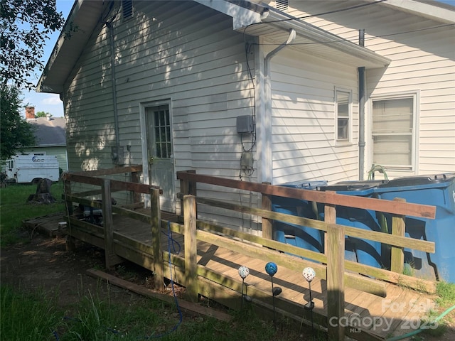 24 Pearl St Unit 8A & 8B, Granite Falls, NC 28630 - rear view of property featuring a deck