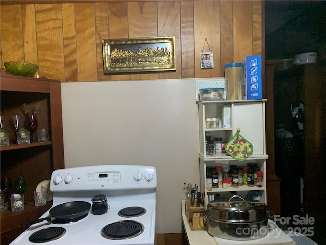 24 Pearl St Unit 8A & 8B, Granite Falls, NC 28630 - kitchen with white electric range oven