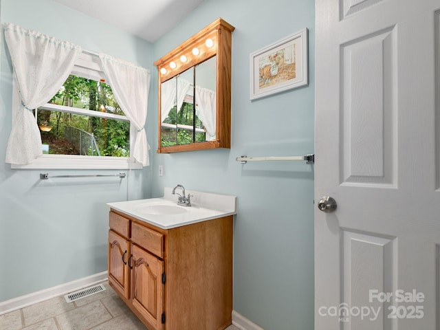 26 Morrow Dr, Fairview, NC 28730 - bathroom with vanity and stone finish floors