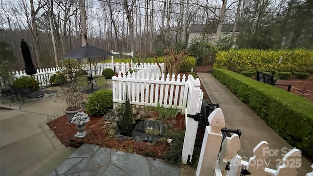 700 Valleyview Dr Unit 1, Albemarle, NC 28001 - view of home's community with fence and a patio area