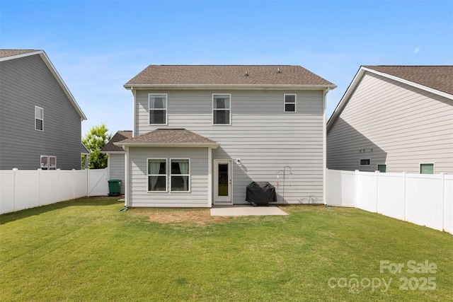 2104 New Hope Branch Way, Belmont, NC 28012 - back of house with a patio area and roof with shingles