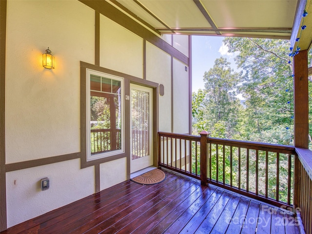 20A Lila Ln, Clyde, NC 28721 - view of wooden deck