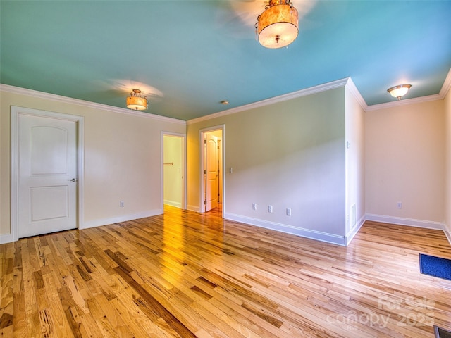 20A Lila Ln, Clyde, NC 28721 - empty room with hardwood / wood-style floors, ornamental molding, and baseboards