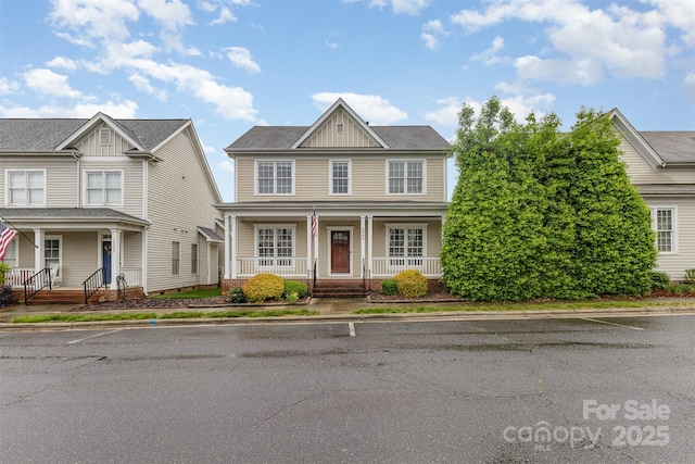 3906 Balsam St, Indian Trail, NC 28079 - view of front of property with covered porch and board and batten siding