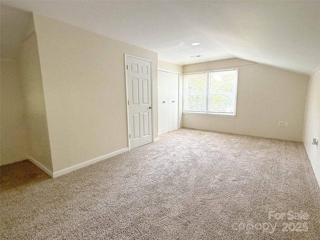 2469 Elkwood Cir, Charlotte, NC 28205 - bonus room with carpet flooring and vaulted ceiling