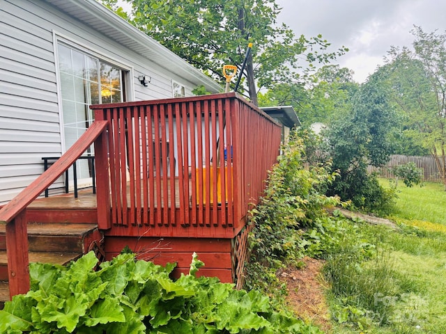 16 English Oaks Dr, Candler, NC 28715 - wooden terrace with fence