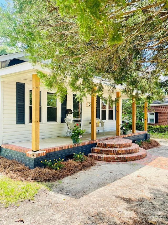 357 Huger St, Cheraw, SC 29520 - view of front of property with covered porch