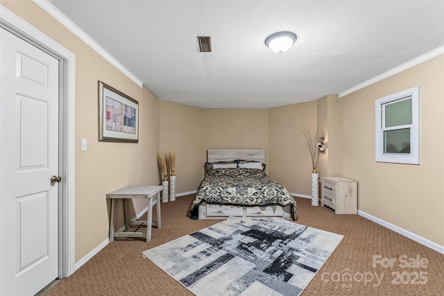 1825 Smyre Farm Rd, Newton, NC 28658 - carpeted bedroom with crown molding and baseboards