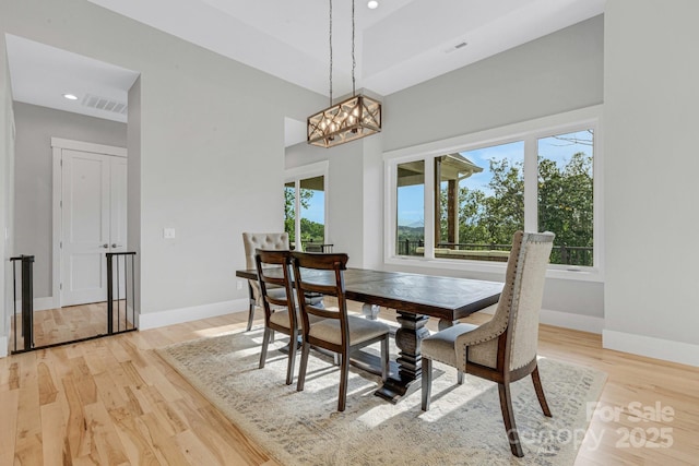 128 Saddle Ridge Dr, Alexander, NC 28701 - dining room featuring light wood-style flooring, a chandelier, and recessed lighting