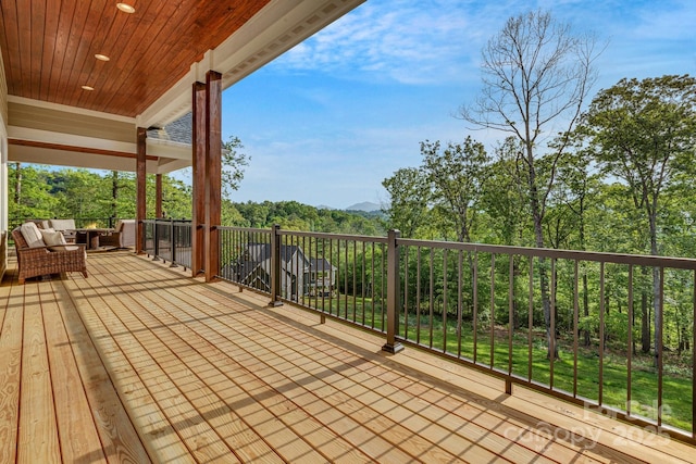 128 Saddle Ridge Dr, Alexander, NC 28701 - view of deck