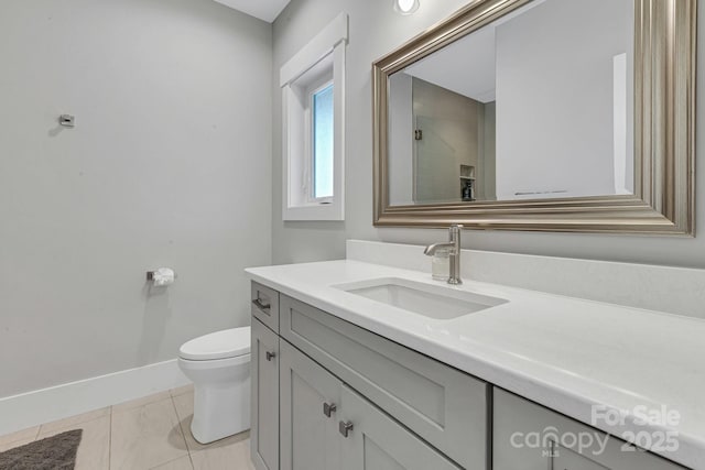 128 Saddle Ridge Dr, Alexander, NC 28701 - bathroom with vanity and marble finish flooring
