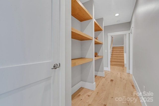 128 Saddle Ridge Dr, Alexander, NC 28701 - walk in closet with light wood-style flooring