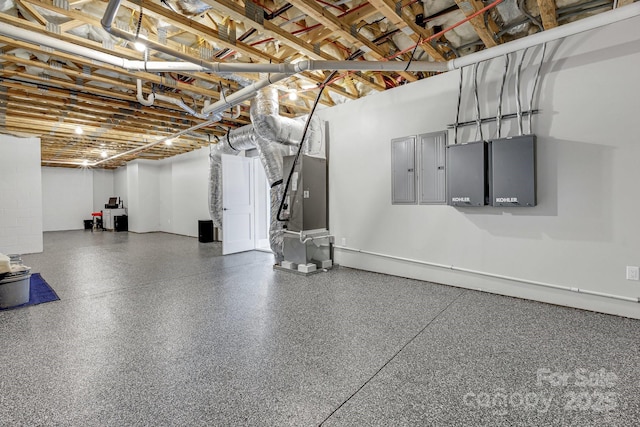 128 Saddle Ridge Dr, Alexander, NC 28701 - unfinished basement with electric panel