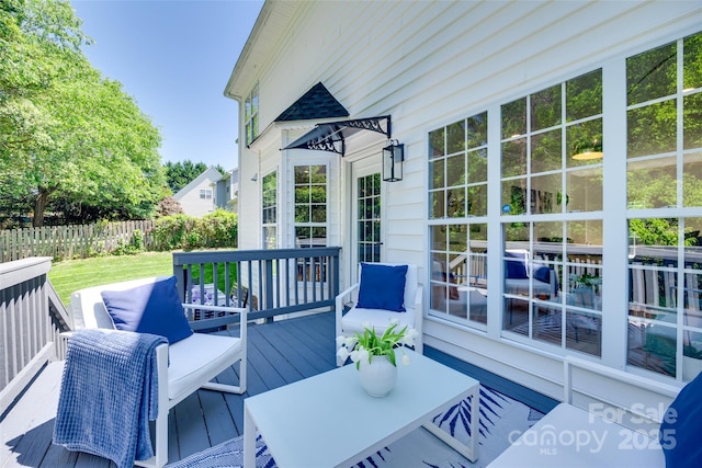 1134 Blueberry Ln, Charlotte, NC 28226 - view of wooden deck