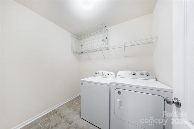 5366 Meadowcroft Way, Fort Mill, SC 29708 - laundry area with independent washer and dryer and baseboards