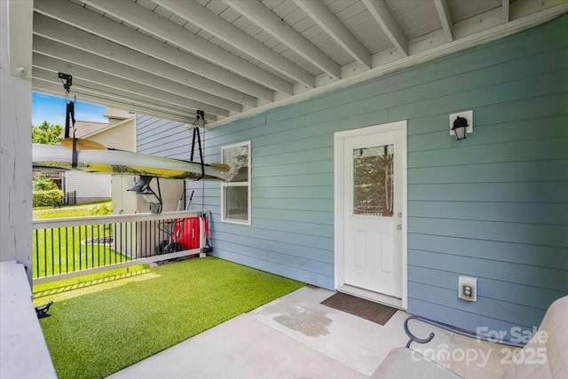 5366 Meadowcroft Way, Fort Mill, SC 29708 - view of exterior entry featuring a lawn