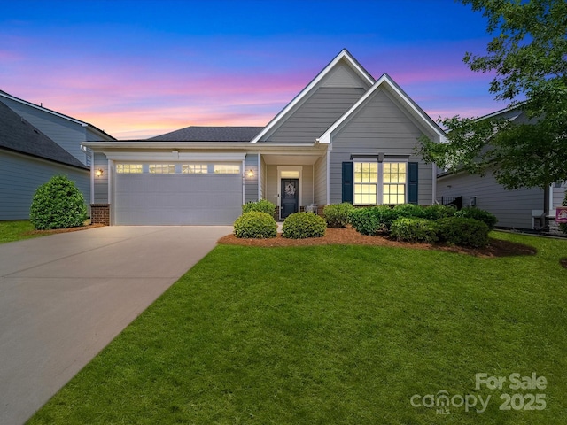 1456 Augustus Beamon Dr, Indian Trail, NC 28079 - ranch-style home featuring an attached garage, driveway, and a lawn