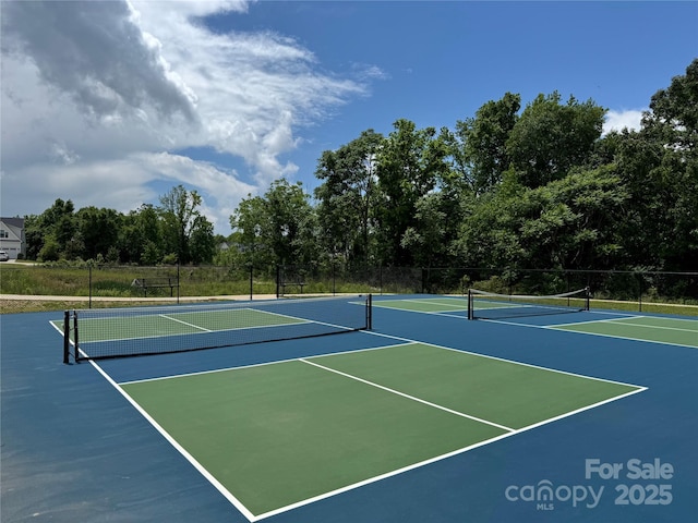 1456 Augustus Beamon Dr, Indian Trail, NC 28079 - view of tennis court featuring community basketball court and fence