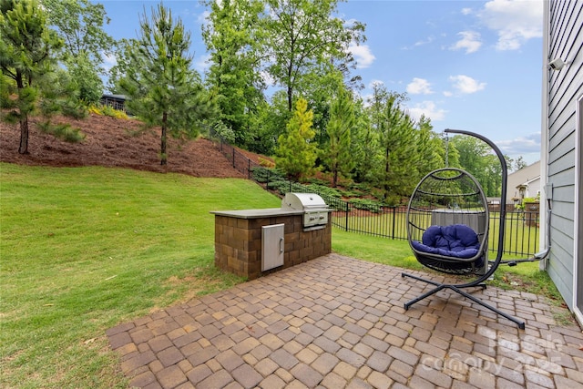 15630 Oleander Dr, Charlotte, NC 28278 - view of patio / terrace featuring an outdoor kitchen and area for grilling
