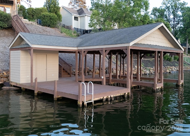 204 Ridge Dr Unit 12 12-1 12-2, Troy, NC 27371 - dock featuring a water view