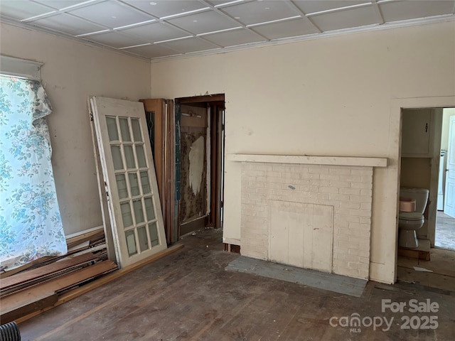 273 E Main Ave, Taylorsville, NC 28681 - unfurnished living room featuring wood finished floors