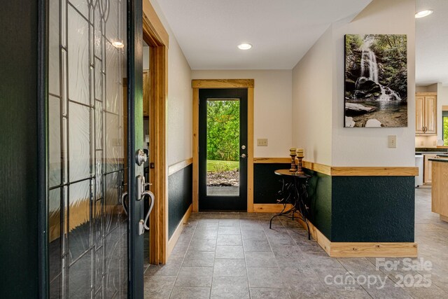 2912 Windswept Ridge Rd, Marshall, NC 28753 - entryway with baseboards and recessed lighting