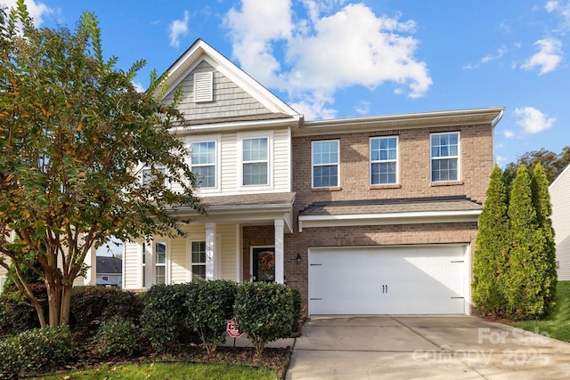 6119 Castlecove Rd, Charlotte, NC 28278 - view of front of house with driveway and an attached garage