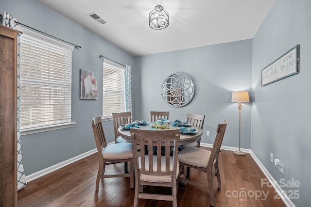 6119 Castlecove Rd, Charlotte, NC 28278 - dining area featuring wood finished floors and baseboards