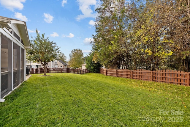 6119 Castlecove Rd, Charlotte, NC 28278 - view of yard with a sunroom