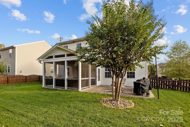 6119 Castlecove Rd, Charlotte, NC 28278 - rear view of property featuring a sunroom
