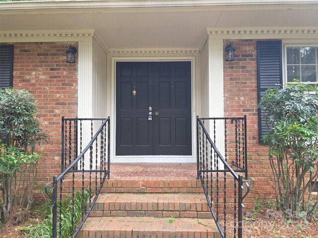 3316 Mckee Rd, Charlotte, NC 28270 - property entrance with brick siding