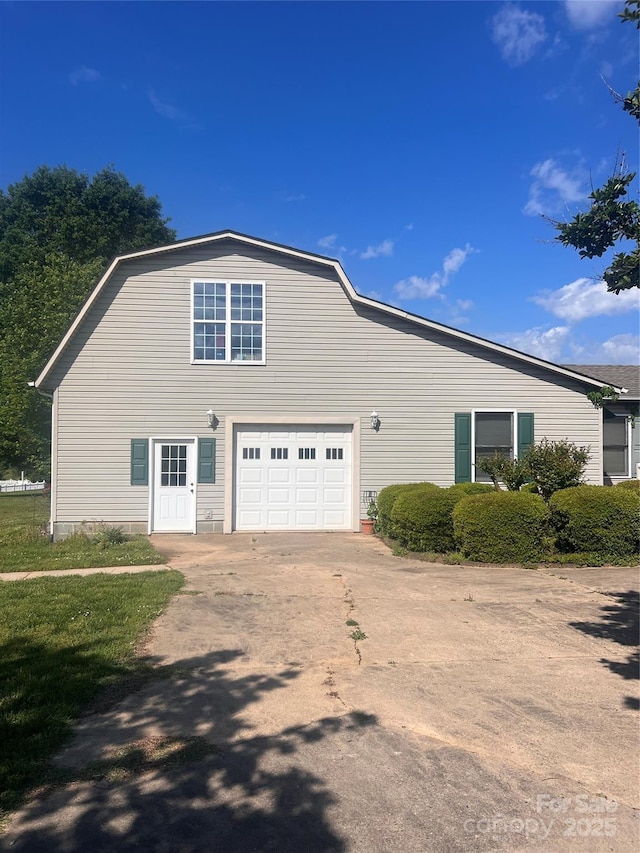 1351 Hardin Rd, Dallas, NC 28034 - view of side of home with an attached garage and driveway