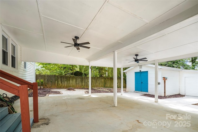 108 Greenwood Ave, Belmont, NC 28012 - view of patio featuring a ceiling fan