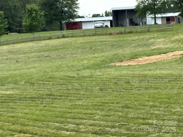 1896 Green Creek Dr E, Tryon, NC 28782 - view of yard featuring an outbuilding and a view of rural / pastoral area