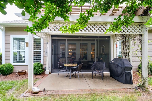 8818 Artesa Mill Ln, Charlotte, NC 28214 - view of patio with grilling area