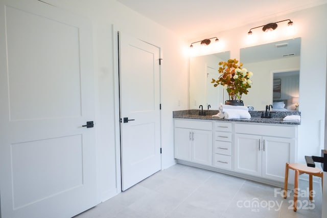 106 Sugg Trl, Weaverville, NC 28787 - full bath with double vanity and tile patterned flooring