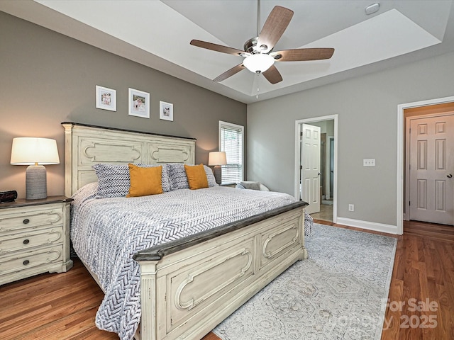 3409 Valdosta Ct, Monroe, NC 28110 - bedroom with wood finished floors, baseboards, and ceiling fan