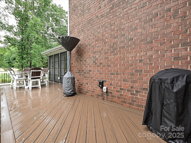 3409 Valdosta Ct, Monroe, NC 28110 - deck featuring a grill