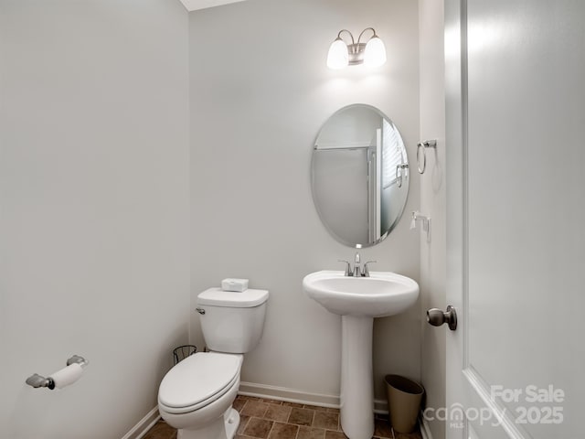 3306 Yarmouth Ln, Gastonia, NC 28056 - half bathroom with toilet and baseboards
