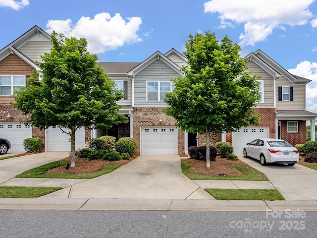 3306 Yarmouth Ln, Gastonia, NC 28056 - view of front of property featuring brick siding, concrete driveway, and a garage